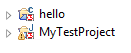 screenshot fragment: project icon with CodeSonar enabled