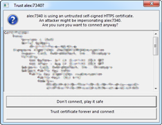 screenshot fragment: hub authorization dialog