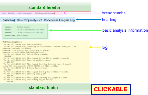 Annotated Screenshot: Analysis Page