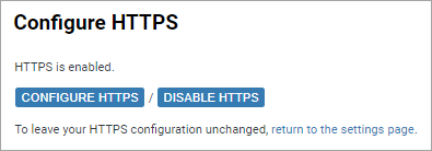 Annotated Screenshot: Initial Configure HTTPS page if HTTPS is enabled