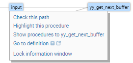 screenshot fragment: pop-up menu