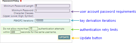 screenshot fragment: Settings: other links tab 