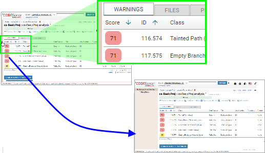 Screenshot: expanding the file explorer