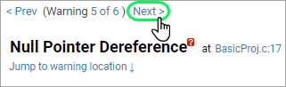 screenshot fragment: Next link