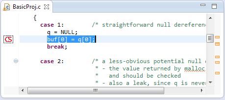 screenshot: source listing
