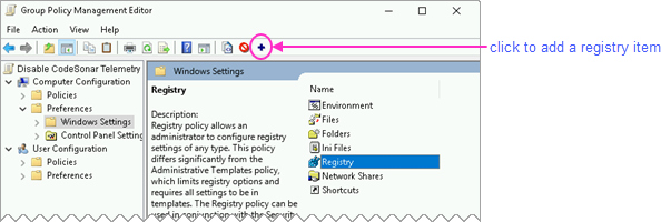 screenshot: Group Policy Management Editor